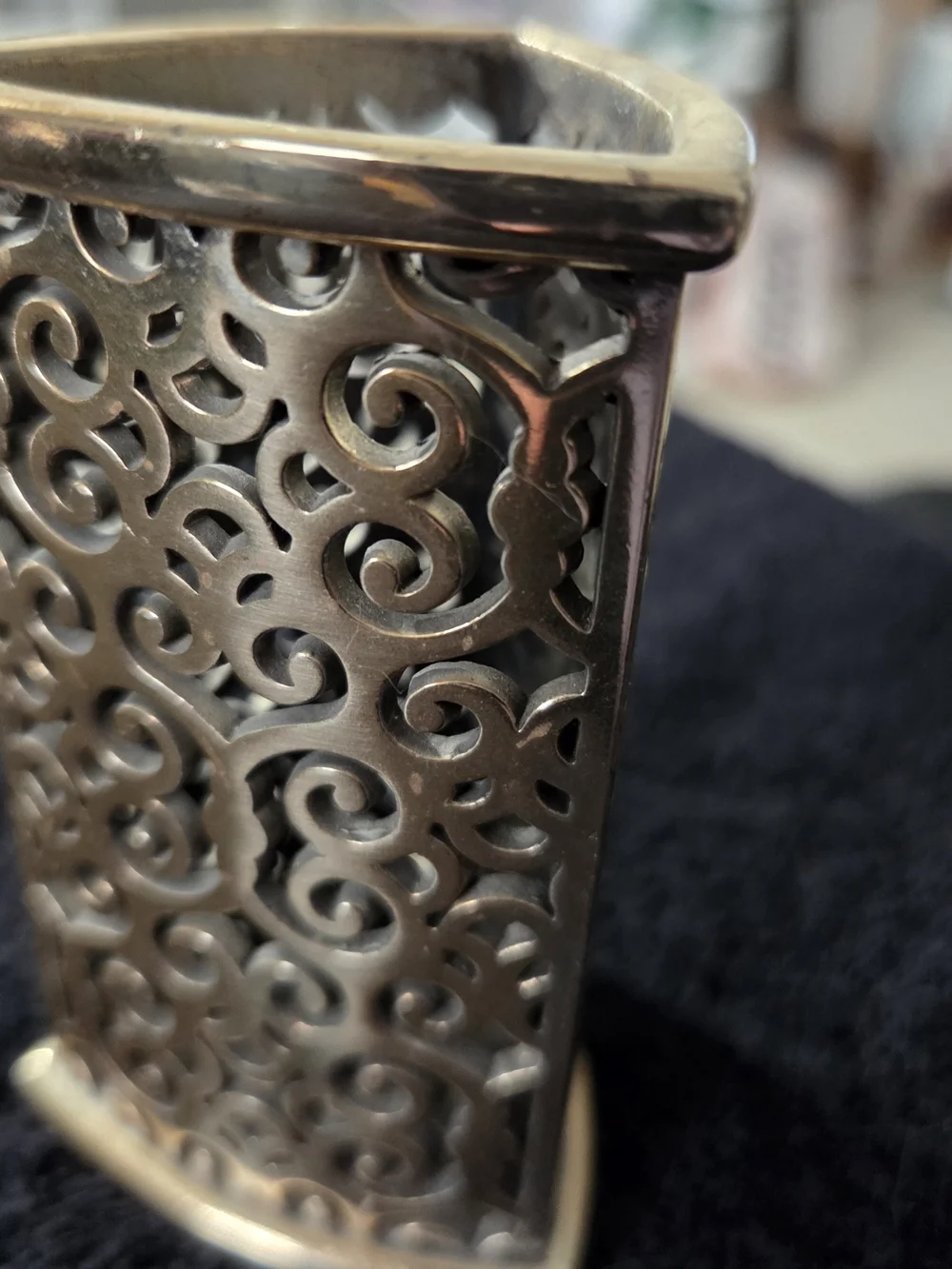 Brighton Silver-Tone Filigree Pencil Holder